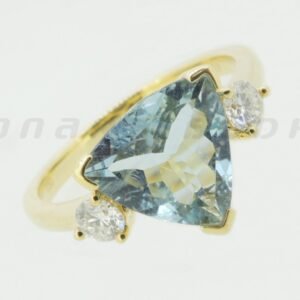 Diamond / Aquamarine Ring