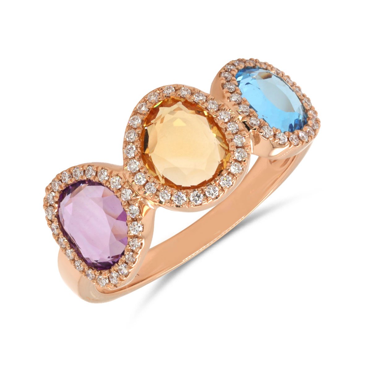 Ring Mix Diamond / Mix Gems Ring – Sonara Budha