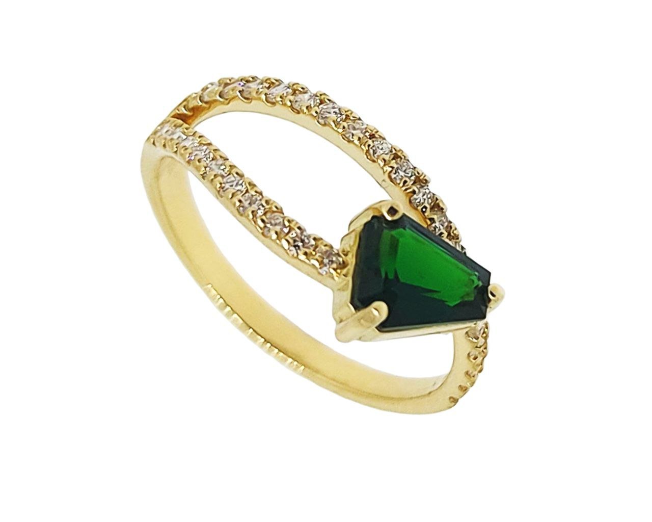 Diamond / Tsavorite Ring