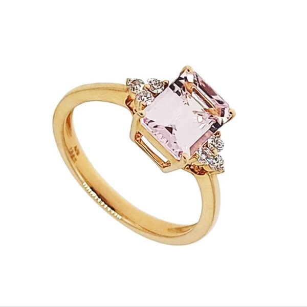 Diamond / Morganite Ring