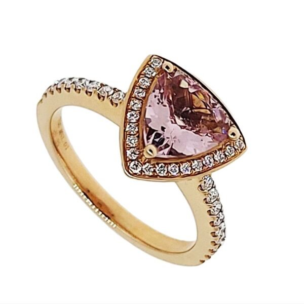 Diamond / Morganite Ring