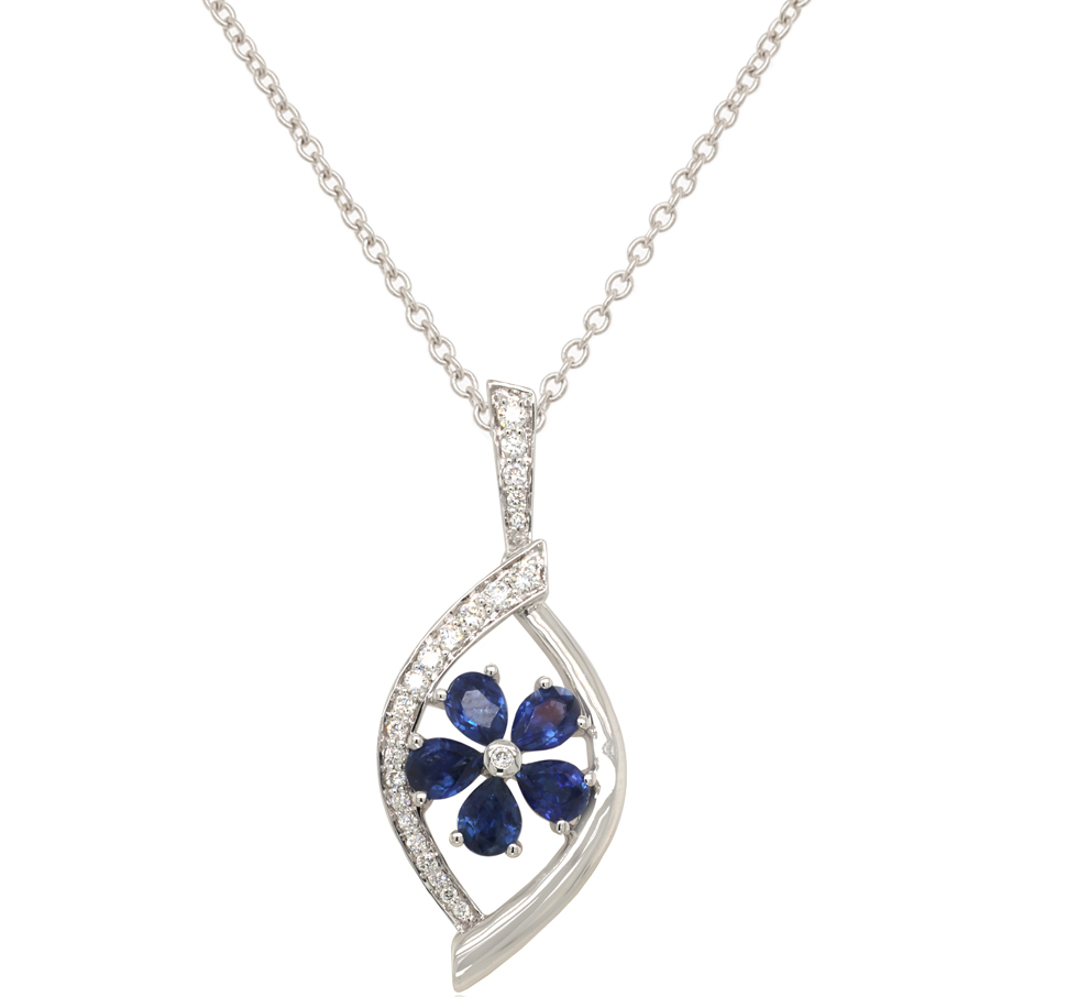 Diamond / Sapphire Pendant