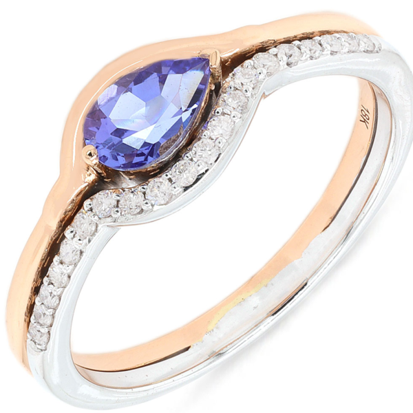 Diamond / Tanzanite Ring