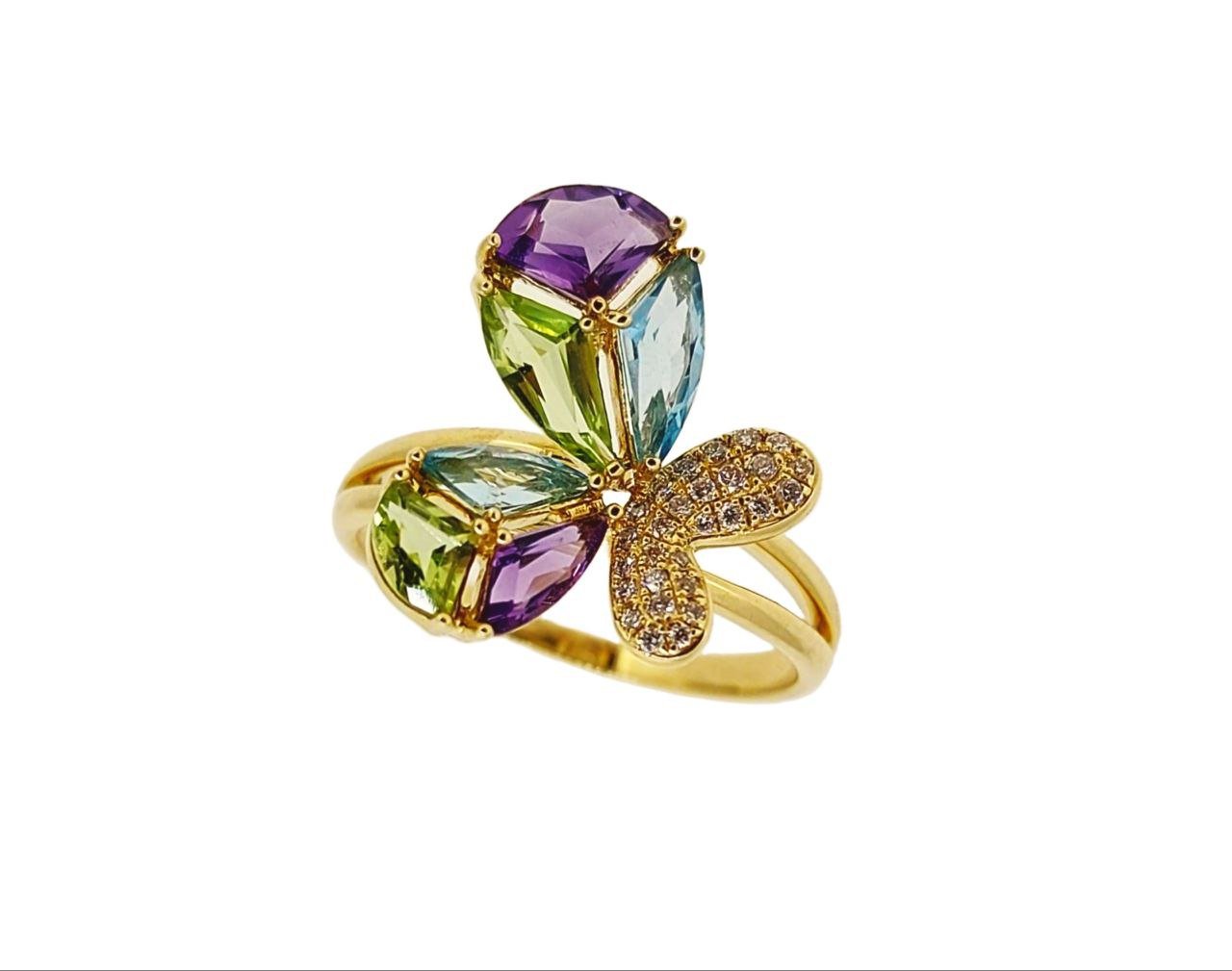 Diamond / Mix Gems Ring