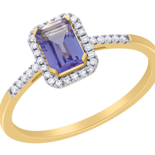 Diamond / Tanzanite Ring
