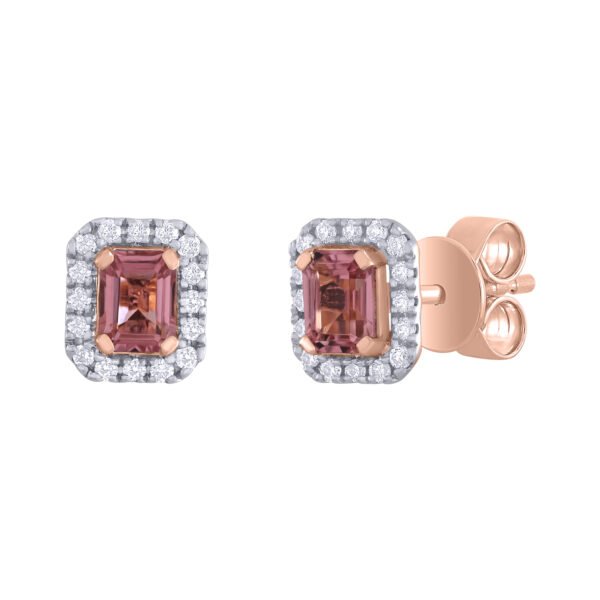 Diamond / Tourmaline Earrings