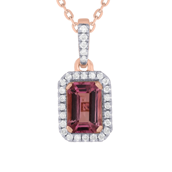 Diamond / Tourmaline Pendant