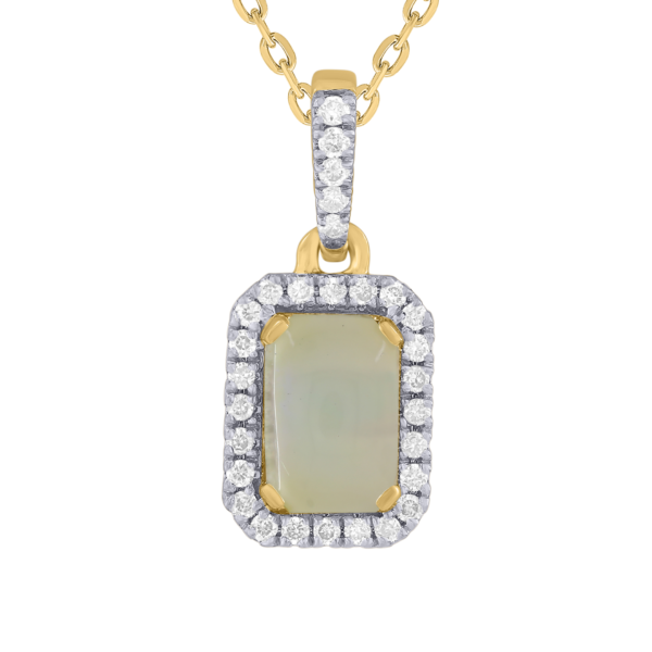 Diamond / Opal Pendant