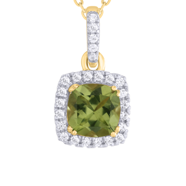 Diamond / Peridot Pendant
