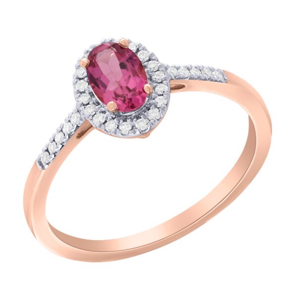 Diamond / Rhodolite Ring