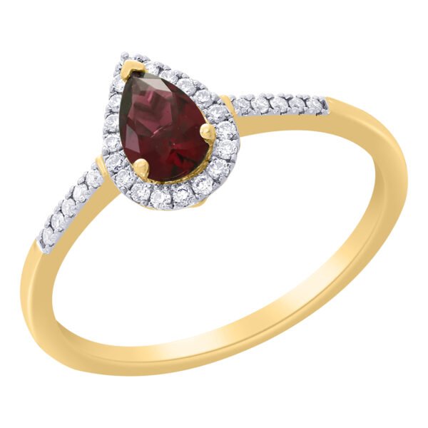 Diamond / Yellow Sapphire Ring