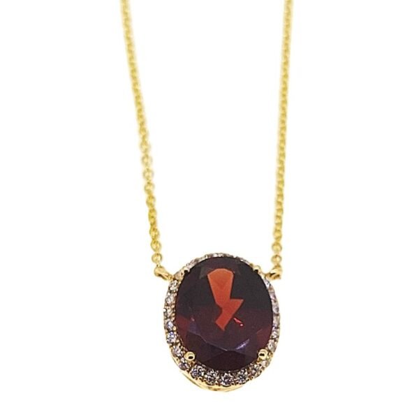 Diamond / Garnet Necklace