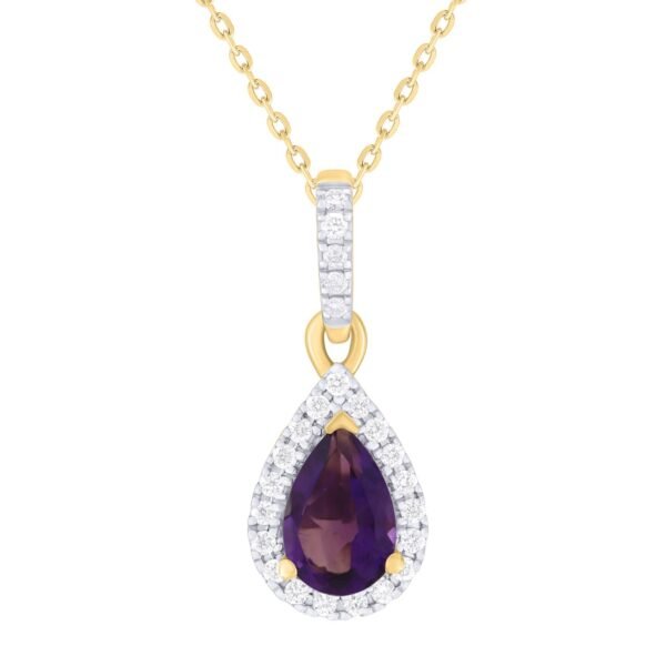 Diamond / Amethyst Pendant