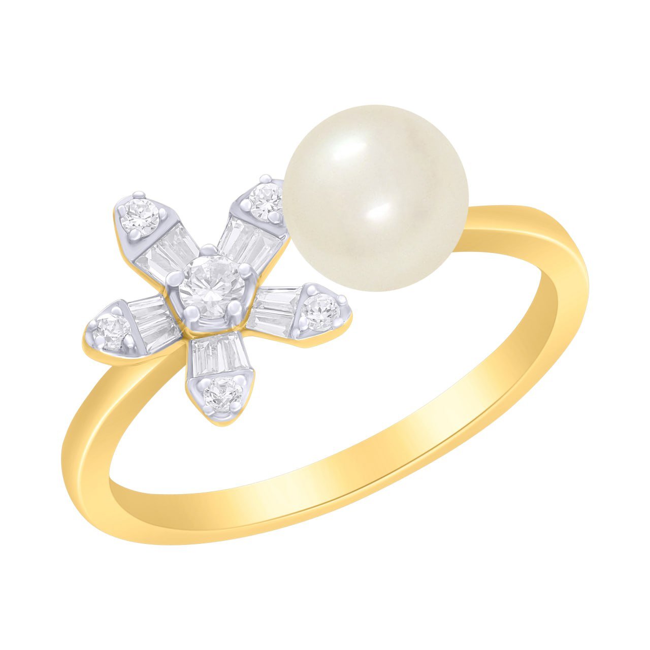 Diamond / FW Pearl Ring