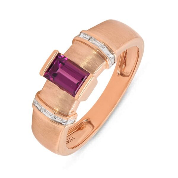 Diamond / Rhodolite Ring