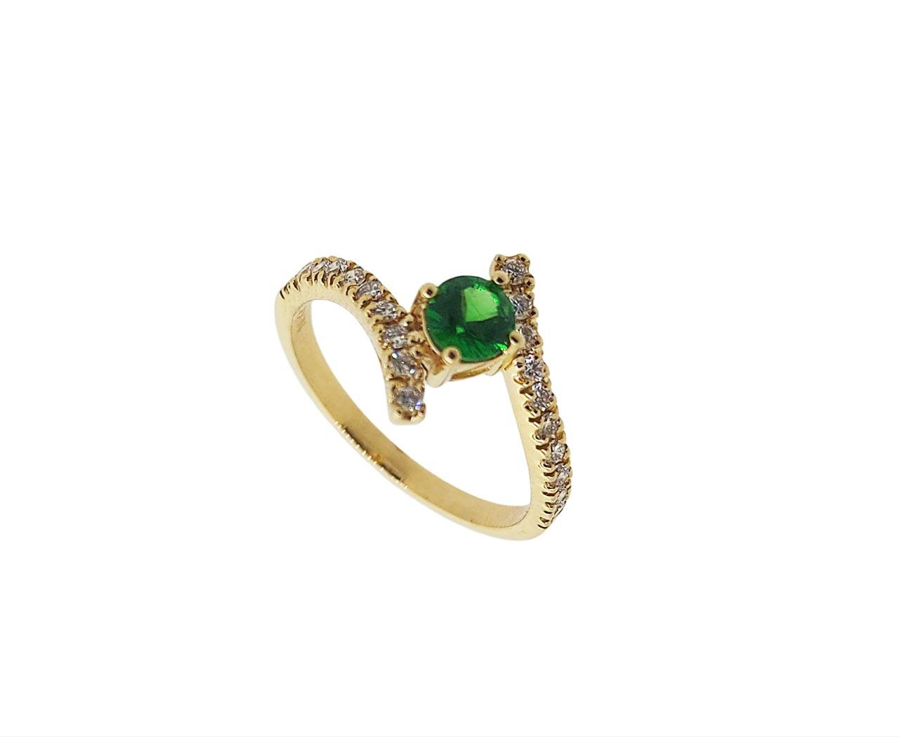 Diamond / Tsavorite Ring