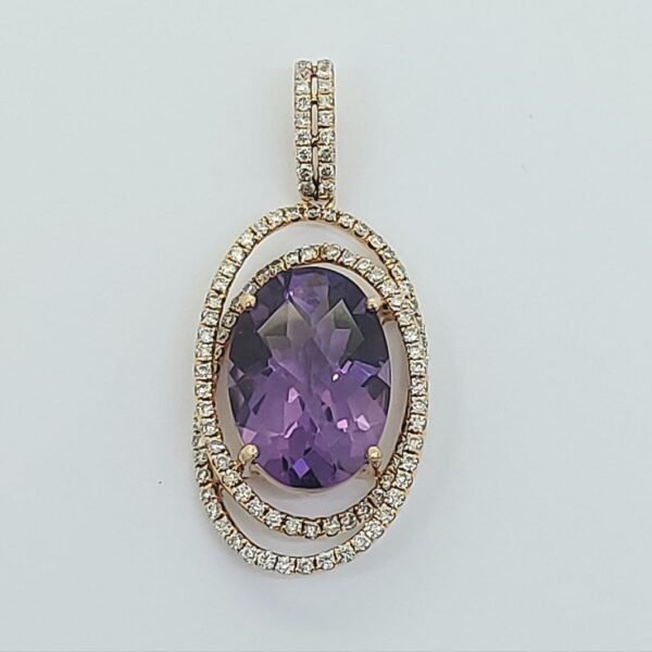 Diamond / Amethyst Pendant