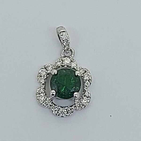 Diamond / Tsavorite Pendant