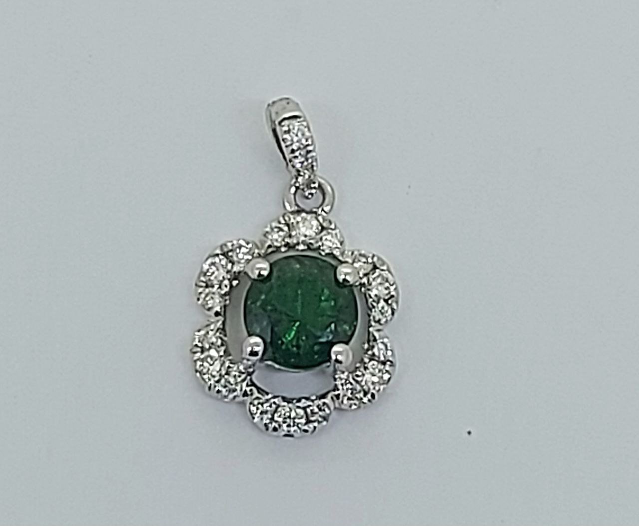 Diamond / Tsavorite Pendant