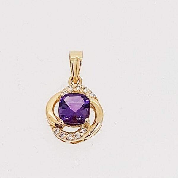 Diamond / Amethyst Pendant