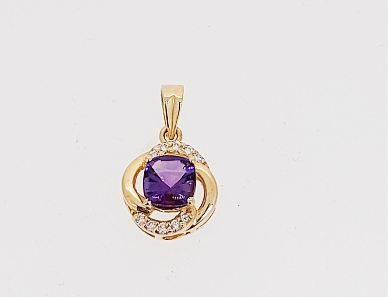 Diamond / Amethyst Pendant
