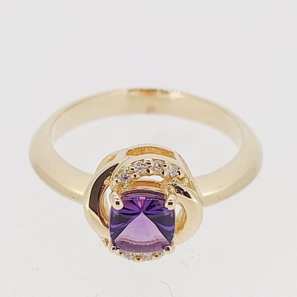 Diamond / Amethyst Ring