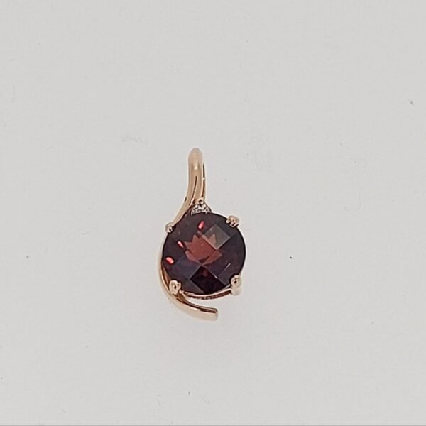 Diamond / Garnet Pendant