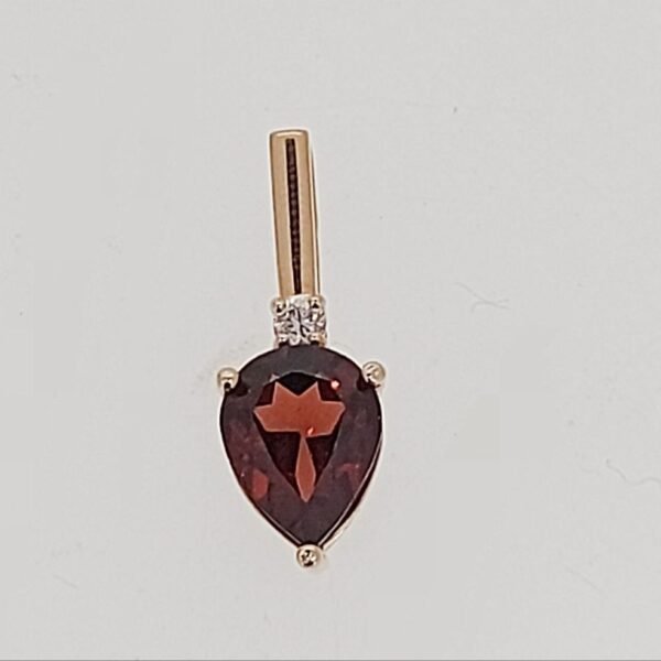 Diamond / Garnet Pendant