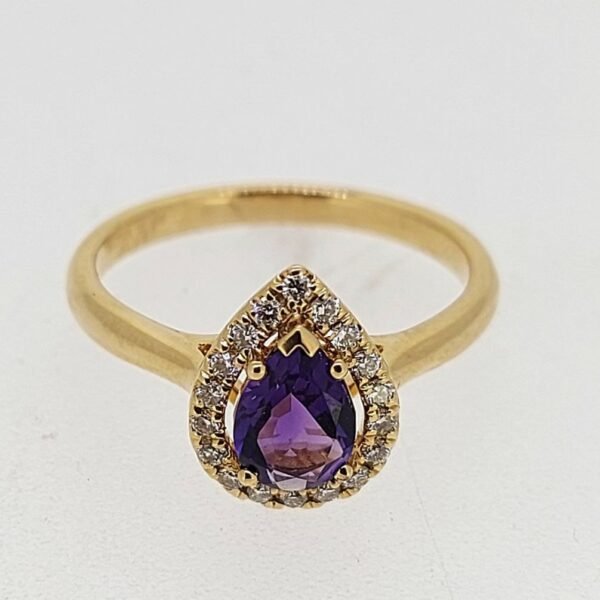 Diamond / Amethyst Ring