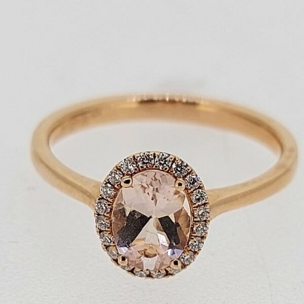 Diamond / Morganite Ring