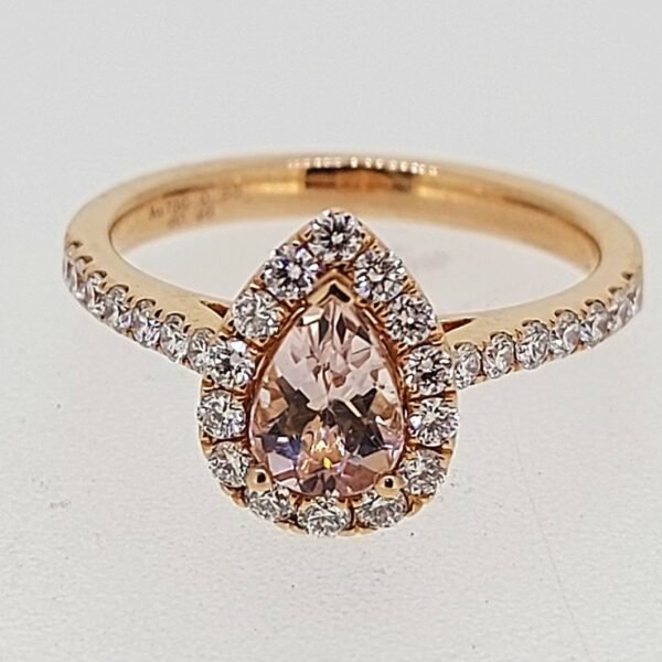 Diamond / Morganite Ring