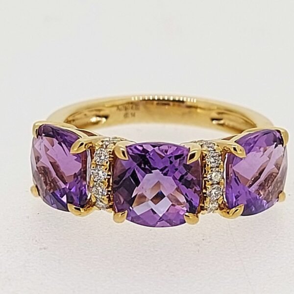 Diamond / Amethyst Ring