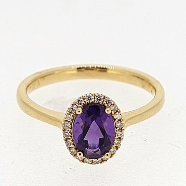 Diamond / Amethyst Ring