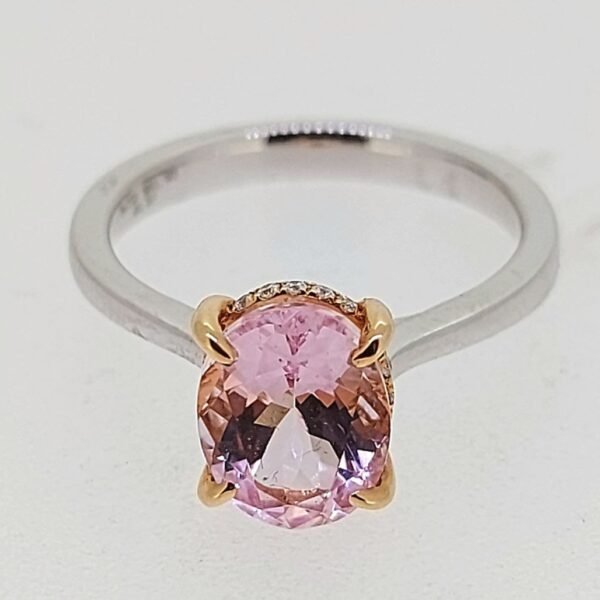 Diamond / Morganite Ring