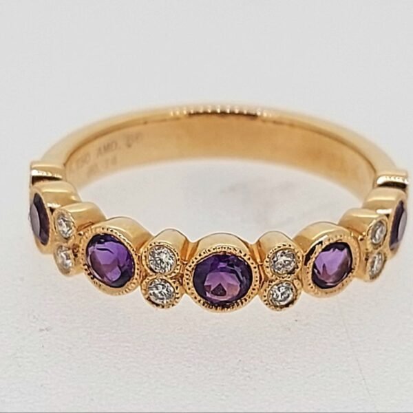 Diamond / Amethyst Ring