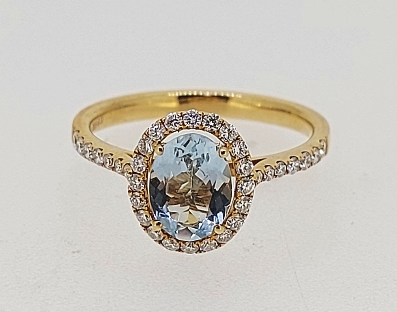 Diamond / Aquamarine Ring