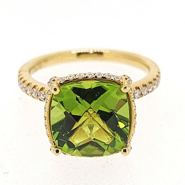 Diamond / Peridot Ring