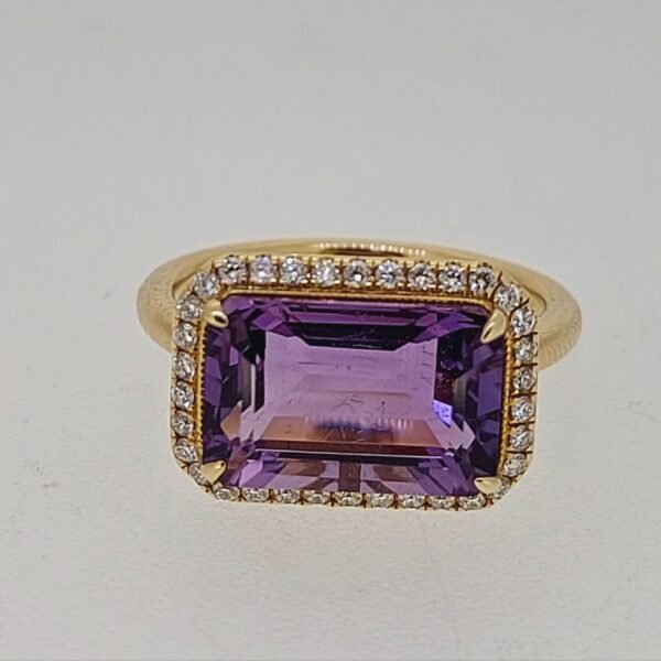 Diamond / Amethyst Ring