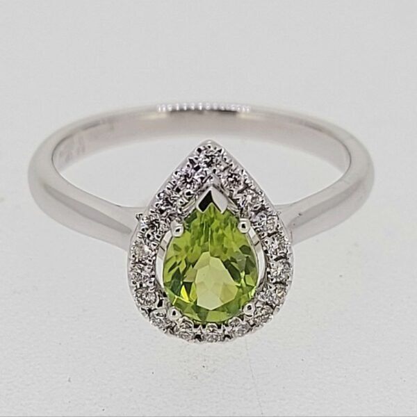Diamond / Peridot Ring