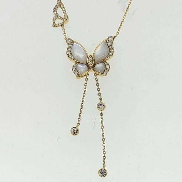 Diamond / Mother of Pearl Necklace