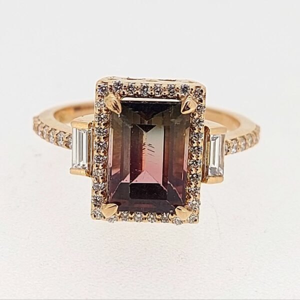 Diamond / Tourmaline Ring