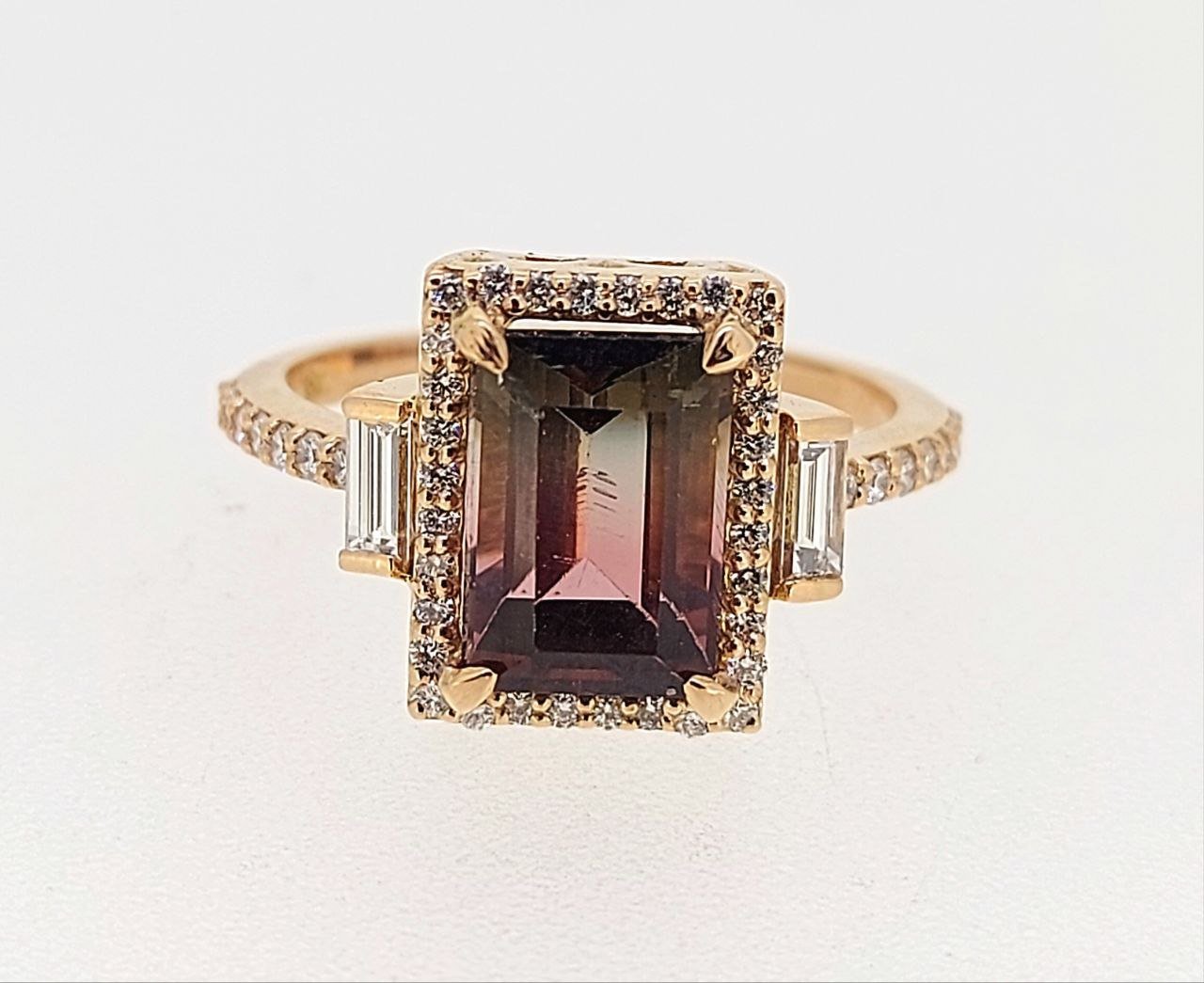 Diamond / Tourmaline Ring