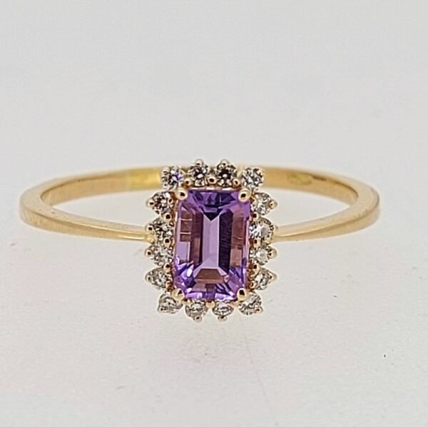 Diamond / Amethyst Ring
