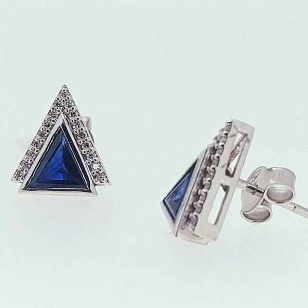 Diamond / Sapphire Earrings