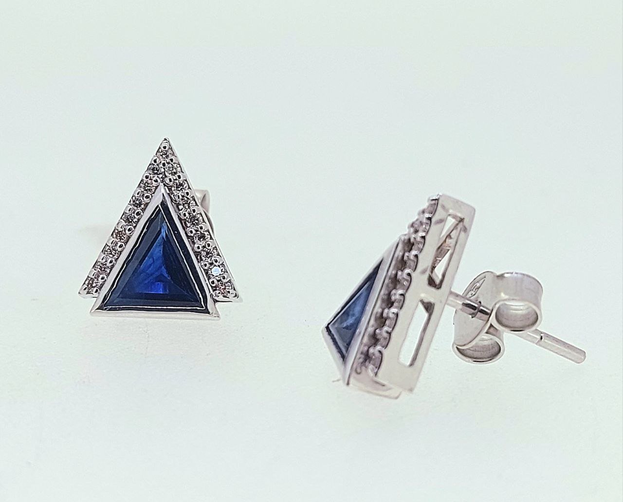 Diamond / Sapphire Earrings
