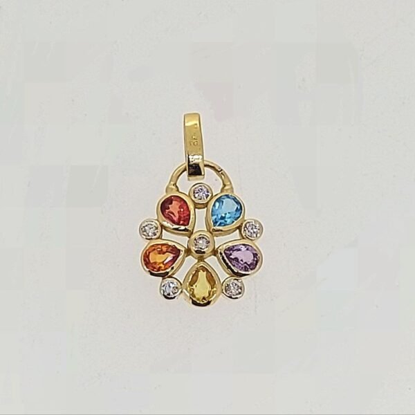 Diamond / Fancy Sapphire Pendant