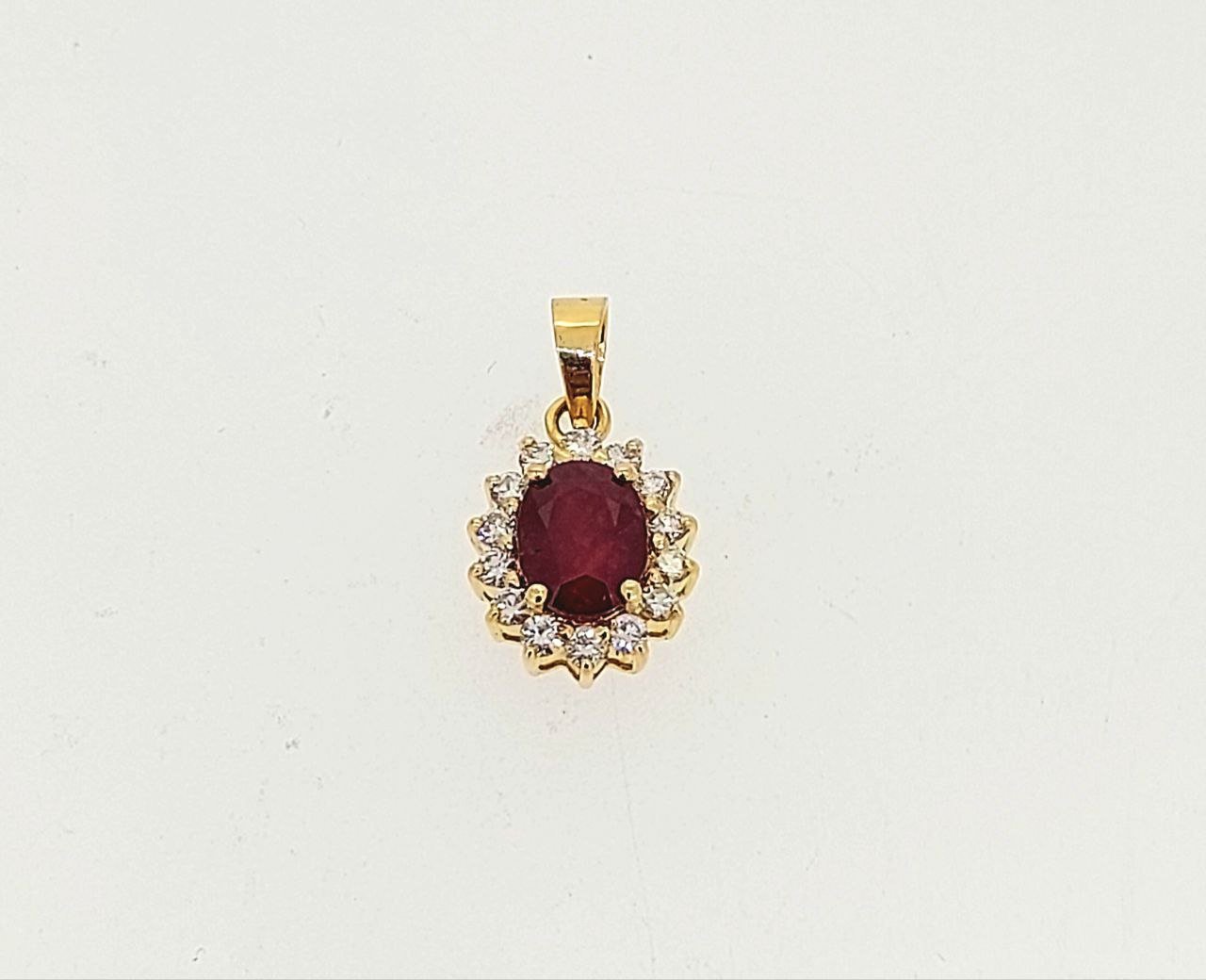 Diamond / Ruby Pendant