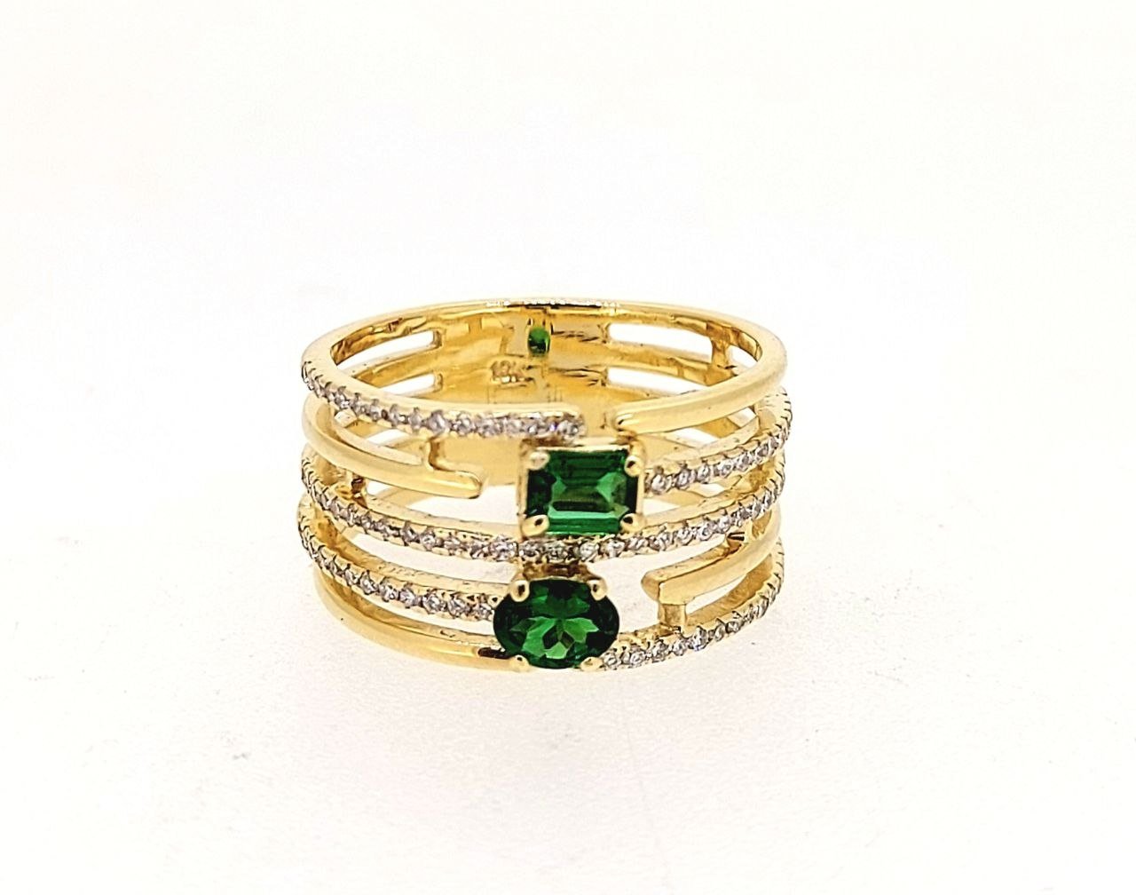 Diamond / Tsavorite Ring