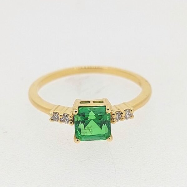 Diamond / Tsavorite Ring