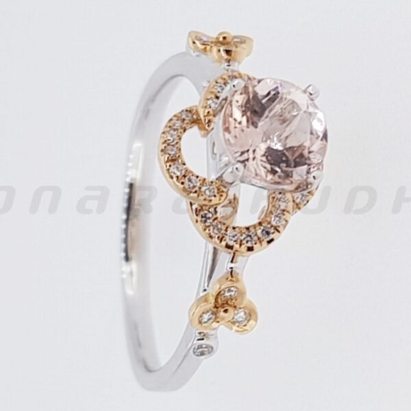 Diamond / Morganite Ring